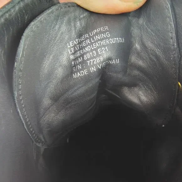 Tory Burch Miller 95mm Lug Sole Lace Up Bootie Black Hiking Boot Size 9.5 - Picture 6 of 14